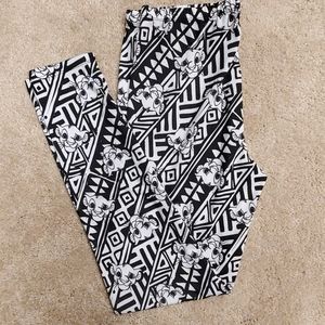 Disney's JRS Leggings Lion King Black/white XL